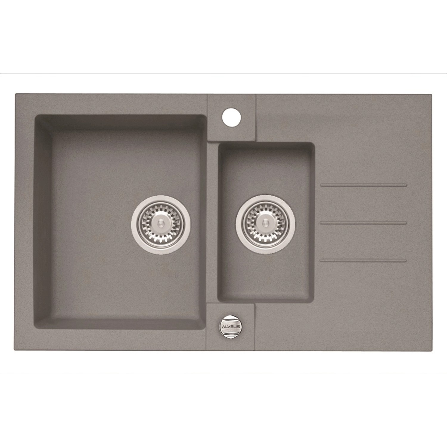 Alveus Granitový dřez Rock 70, beton, 78 x 48 cm