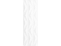 Ceramika Color Dekorativní obklad Axis White, 25 x 75 cm