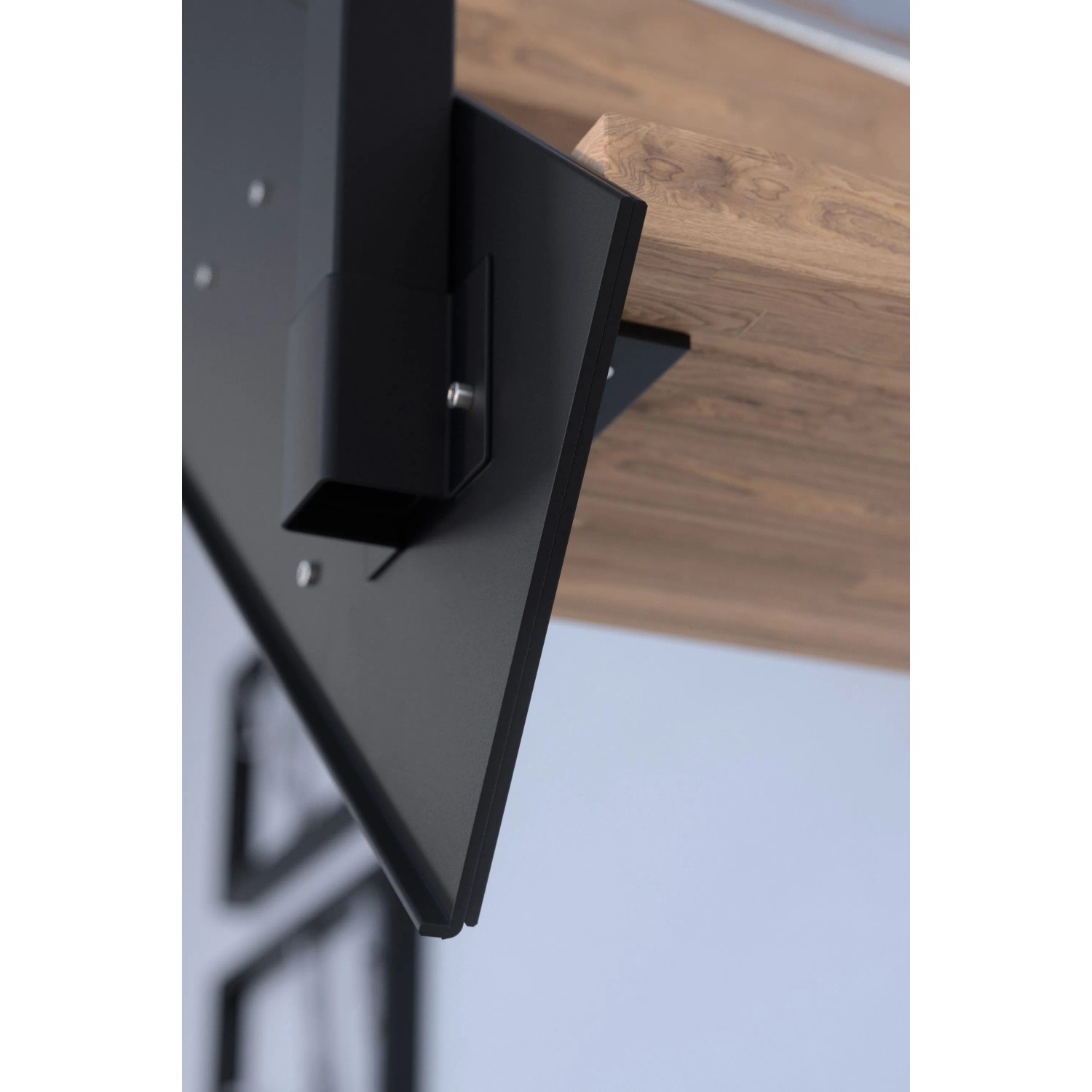 StarWood Kovové schody Kos 10 st. dub přír. 105 cm kov. zábradlí antracit