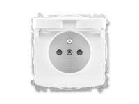 ABB 1násobná zásuvka s krytem TANGO 6619A-A06397 B bílá, 40,3 x 73,8 x 73,8 mm