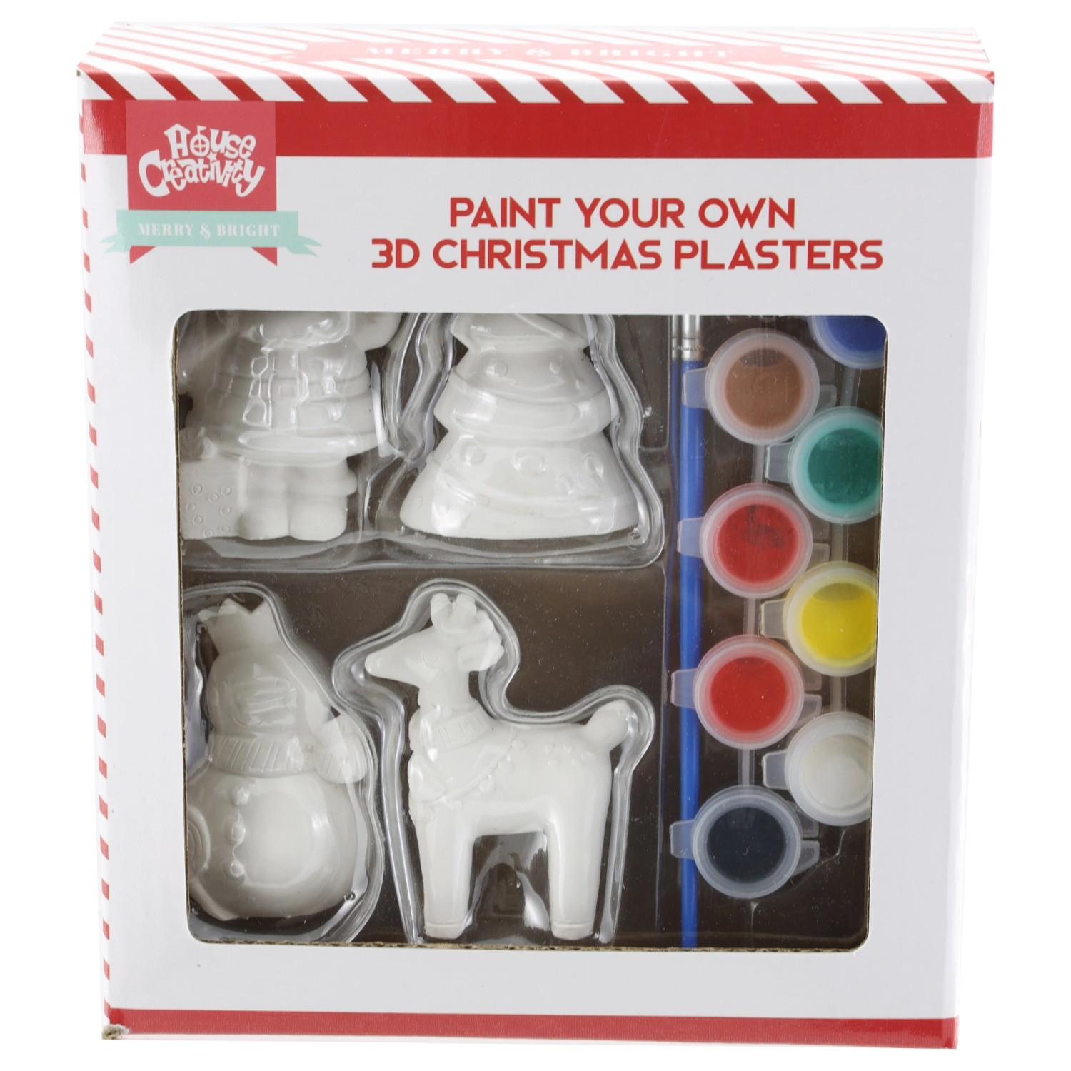 GEROMA Namaluj si sám - kreativní sada sádrové postavičky, 4 ks