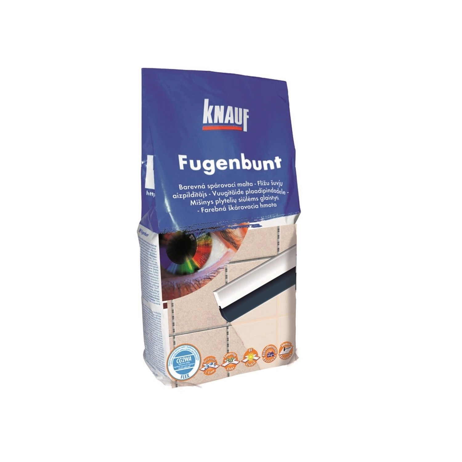 Knauf Spárovací hmota Fugenbunt, tmavě hnědá, 5 kg