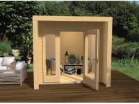 Weka Designový zahradní domek 263, vel. 1, přírodní, 245 x 235 cm