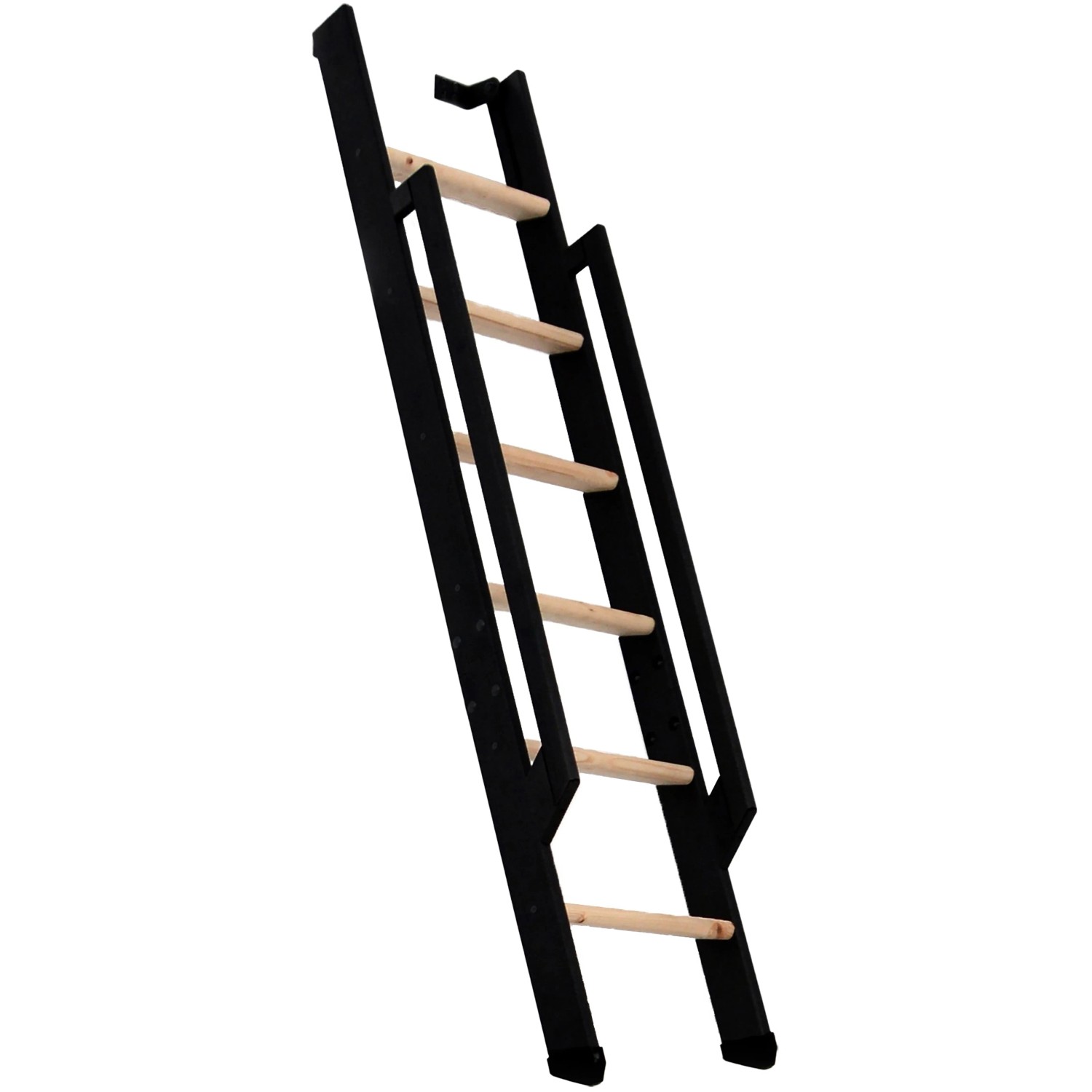 Minka STAIRS Přímé žebříkové schodiště Strong buk/černá, 6 schodů, 152 cm
