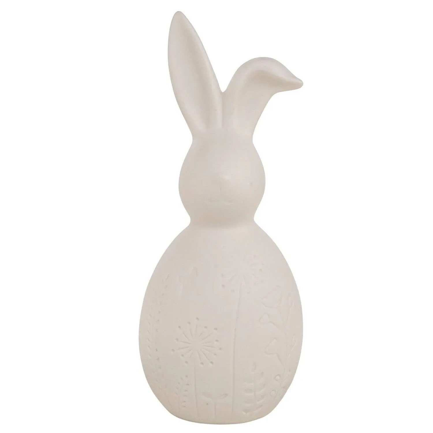 Boltze Dekorativní figurka zajíce z porcelánu Marlou 1 LED, 21 x 9 x 8,6 cm