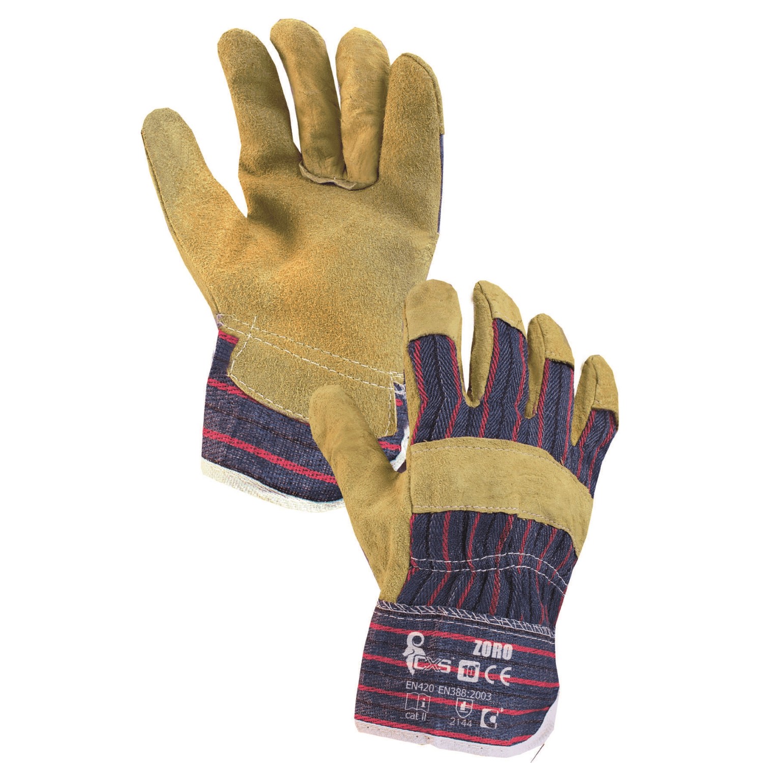 CXS Pracovní rukavice ZORO, kombinované, vel. 10