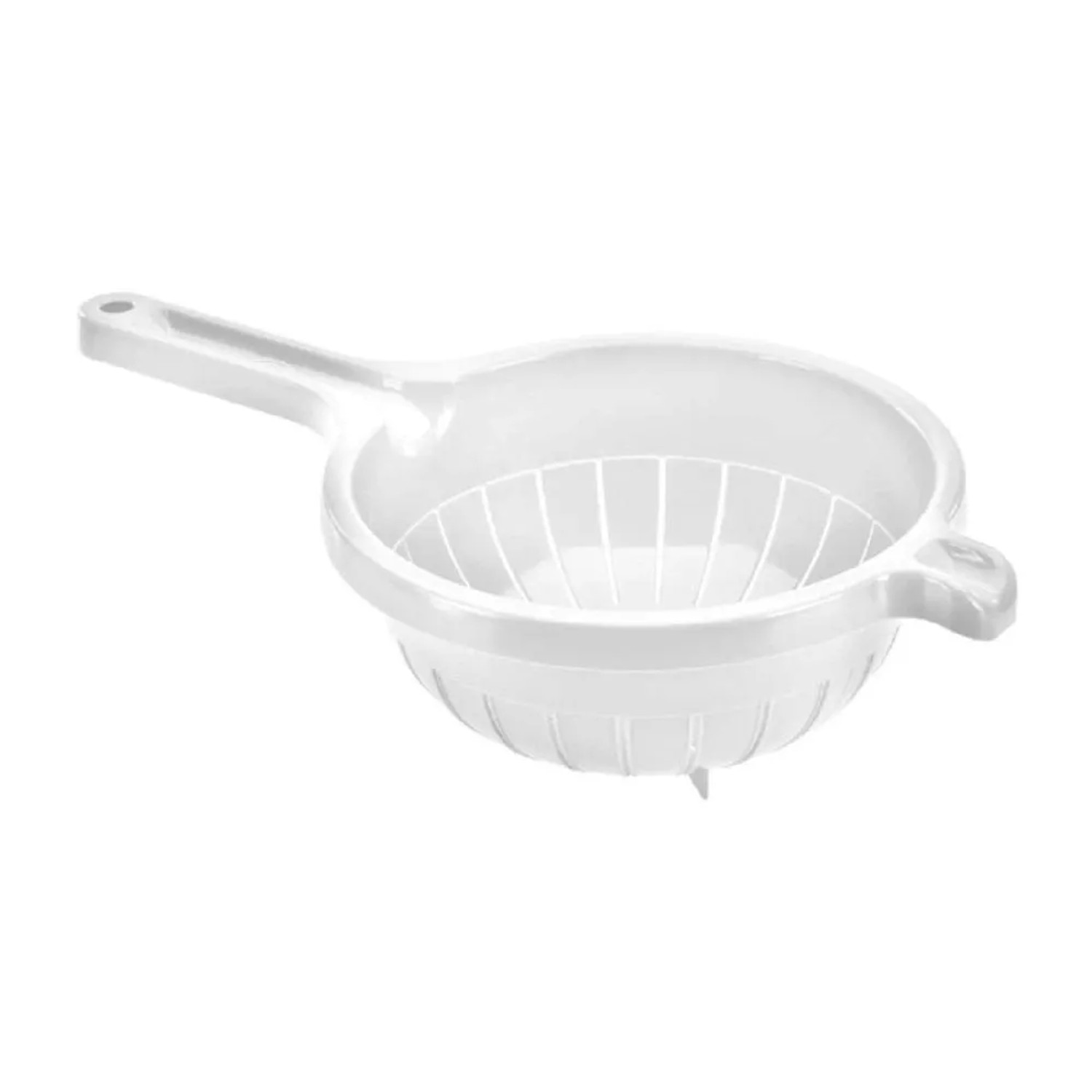 Levně Tontarelli Cedník s rukojetí bílý pr. 24 cm