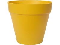 elho Květináč Loft Urban Round s kolečky okrový, pr. 39 x 35 cm