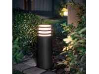 Philips Hue Sloupové svítidlo White Lucca IP44 9W 2700K antracit, pr. 14,2x40cm