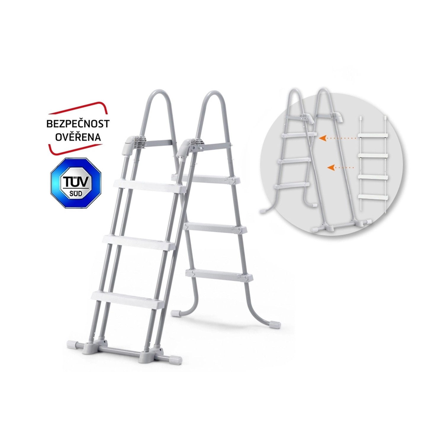MARIMEX Bezpečnostní schůdky k bazénům - výška stěny do 1,07 m