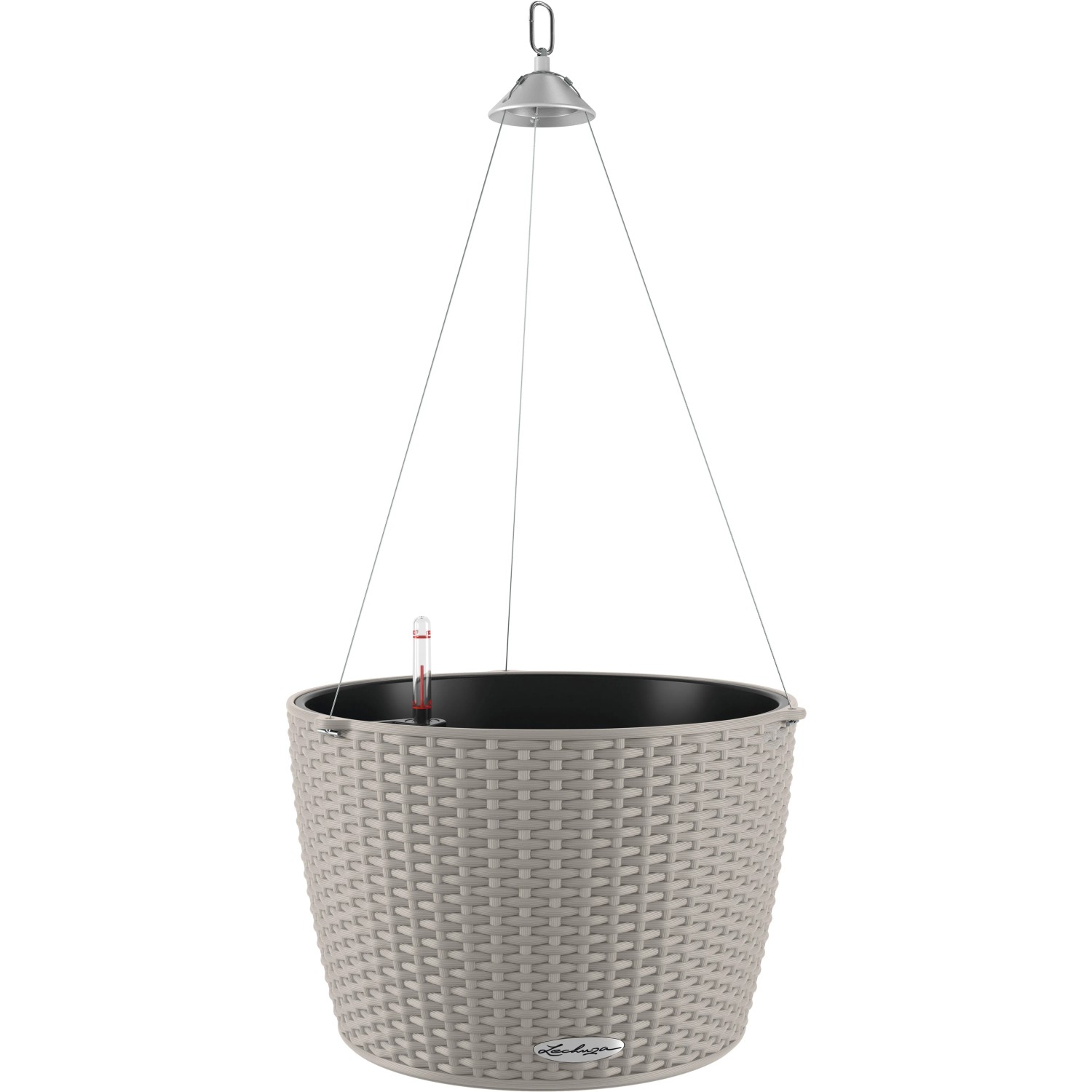 Lechuza Závěsný květináč Nido Cottage 35, pískově hnědá, pr. 35 x 23 cm