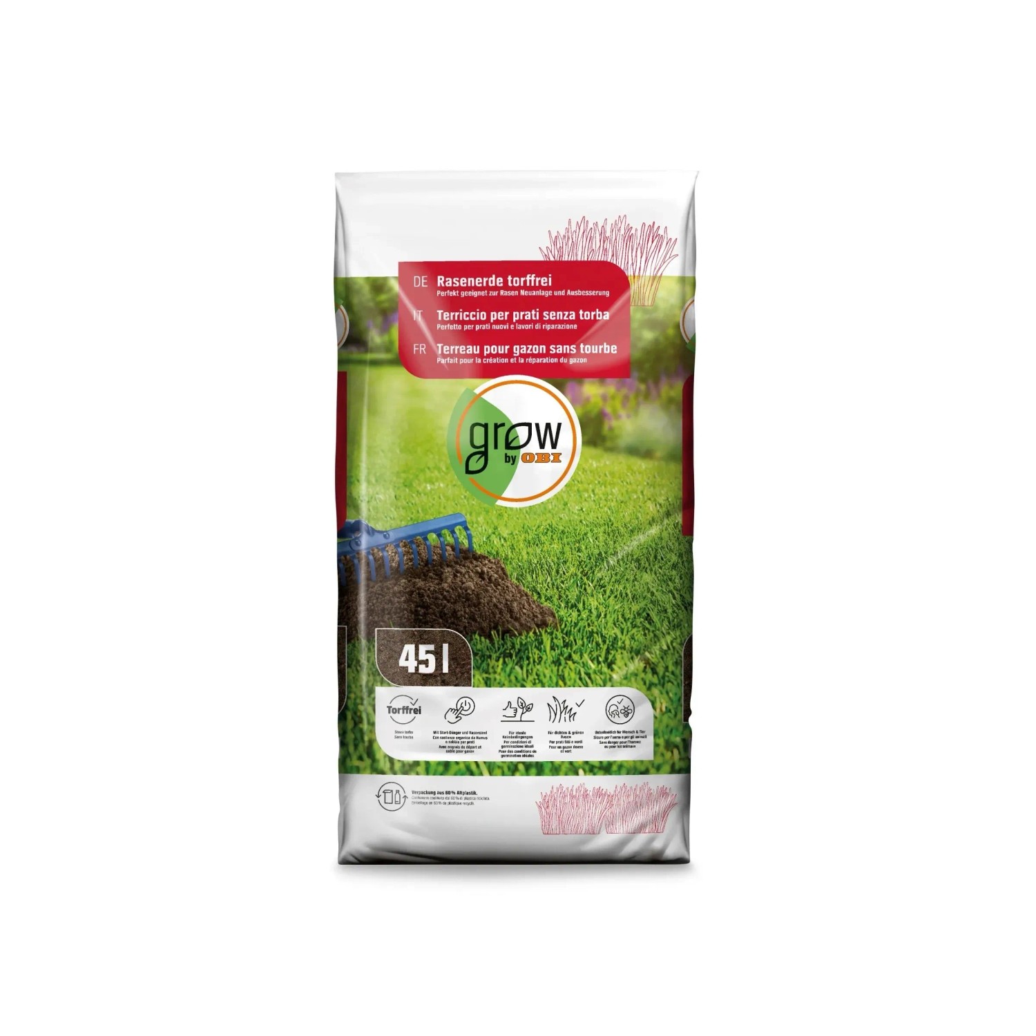 OBI Substrát pro trávníky 45 l