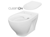 Cersanit Závěsná WC mísa Moduo Clean On + WC sedátko Moduo Slim
