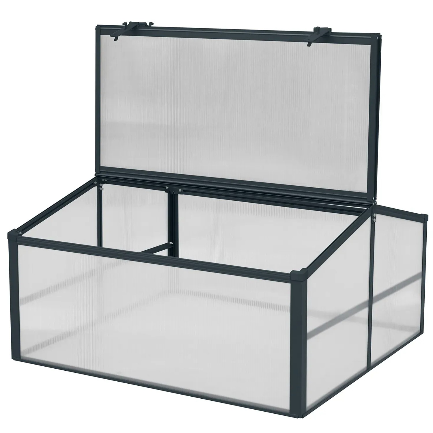 Floraworld Skleníkový nástavec pro vyvýšené záhony Twin-Wall S a L, 87x87x46 cm