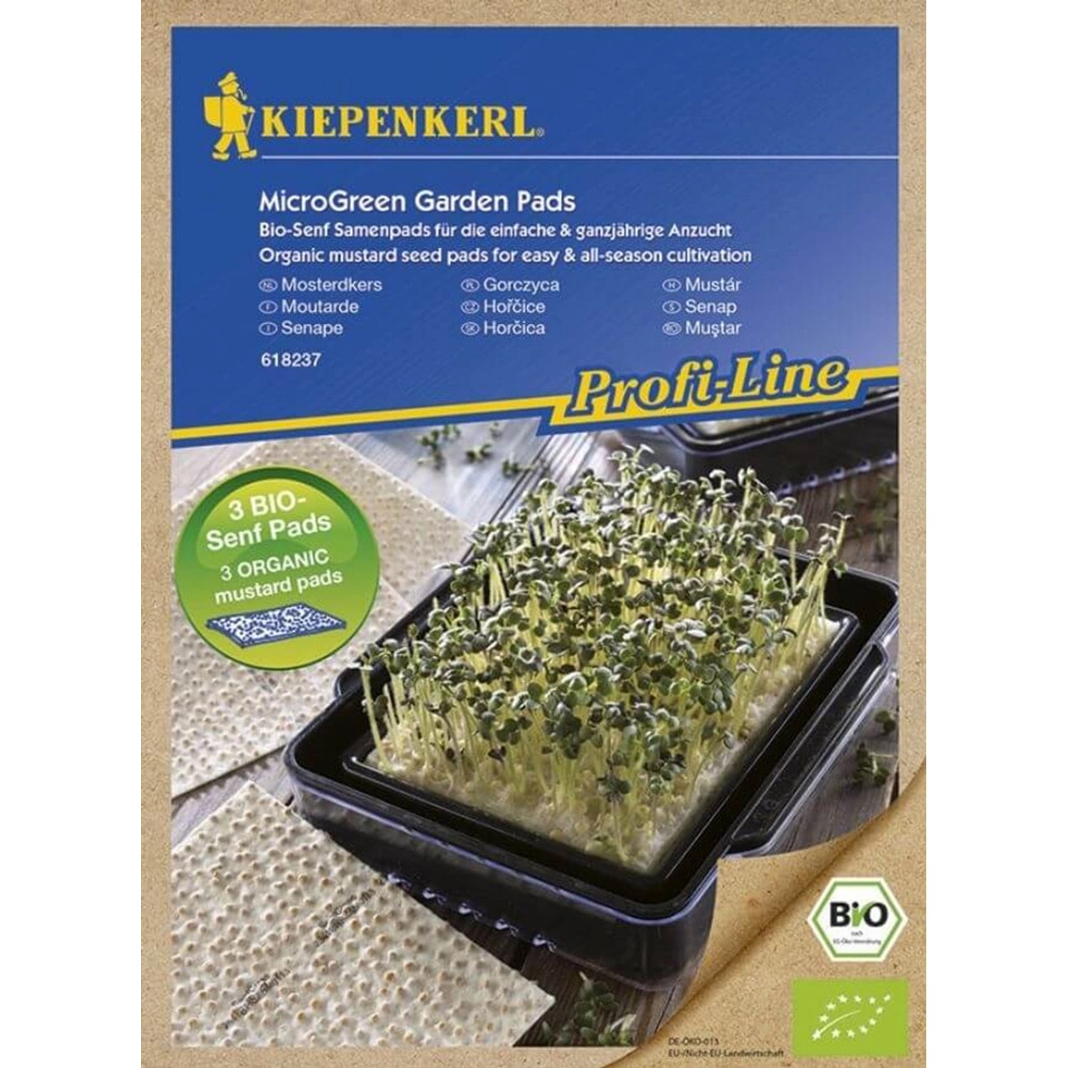 Kiepenkerl Semena Microgreen zahrádka BIO Hořčice