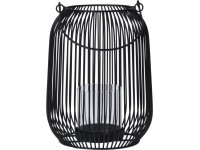 Koopman Kovová lucerna černá pr. 17 x 22 cm Koopman Kovová lucerna černá pr. 17 x 22 cm