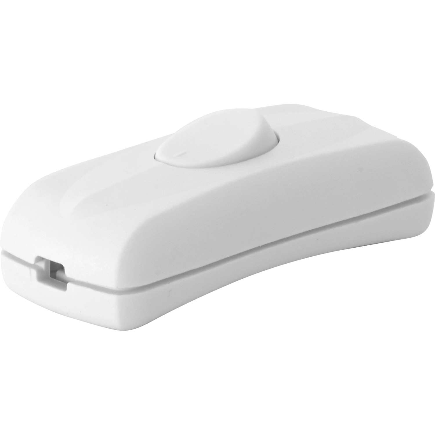 LUX Mezišňůrový vypínač 2 A, bílý