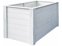 Andrewex Vyvýšený záhon dřevěný, krémový, 74 x 150 x 76 cm