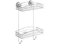 Wenko Vacuum-Loc Nástěnný regál 2 patra chrom