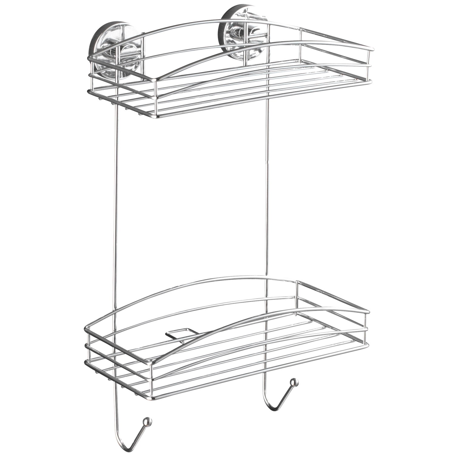 Wenko Vacuum-Loc Nástěnný regál 2 patra chrom