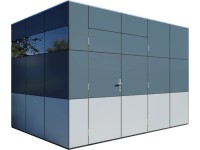 Bertilo Designový zahradní domek HPL 2, šedá/antracitová, 345 x 228 cm