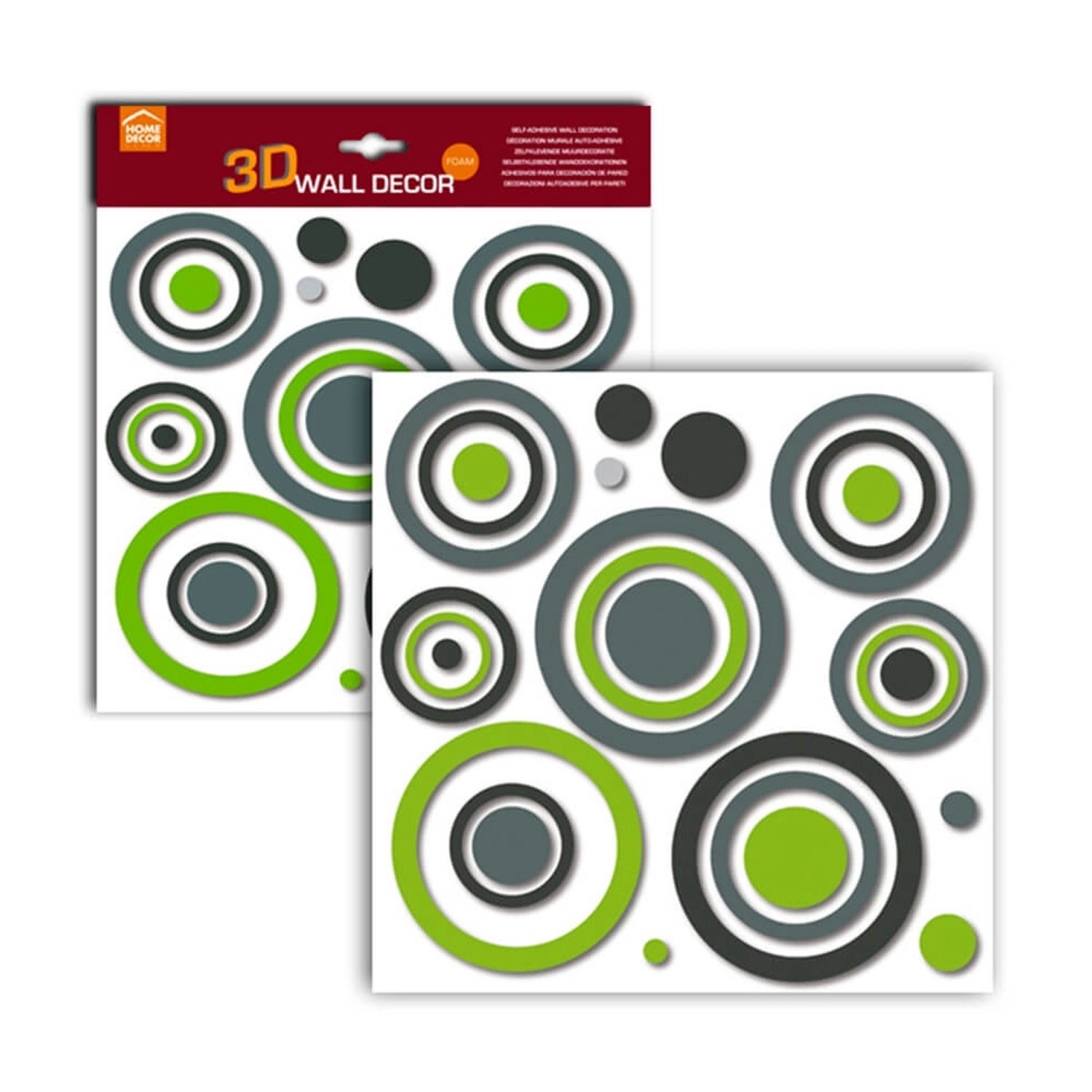 Crearreda Samolepící dekorace All Around 3D