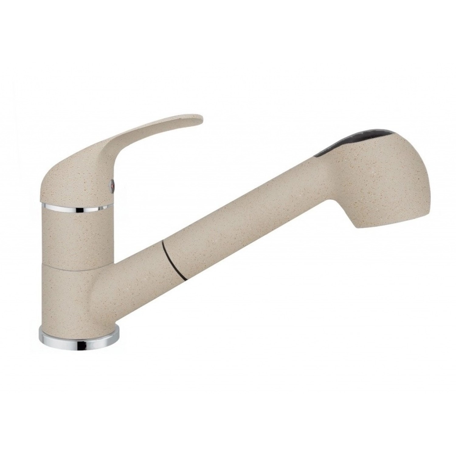 Pyramis Granitová stojánková dřezová baterie Fido, vanilková