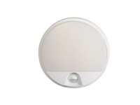 EURAKLES LED stropní svítidlo DARJA SENZOR 10W 800lm IP54 bílá pr. 21 x 4,9 cm