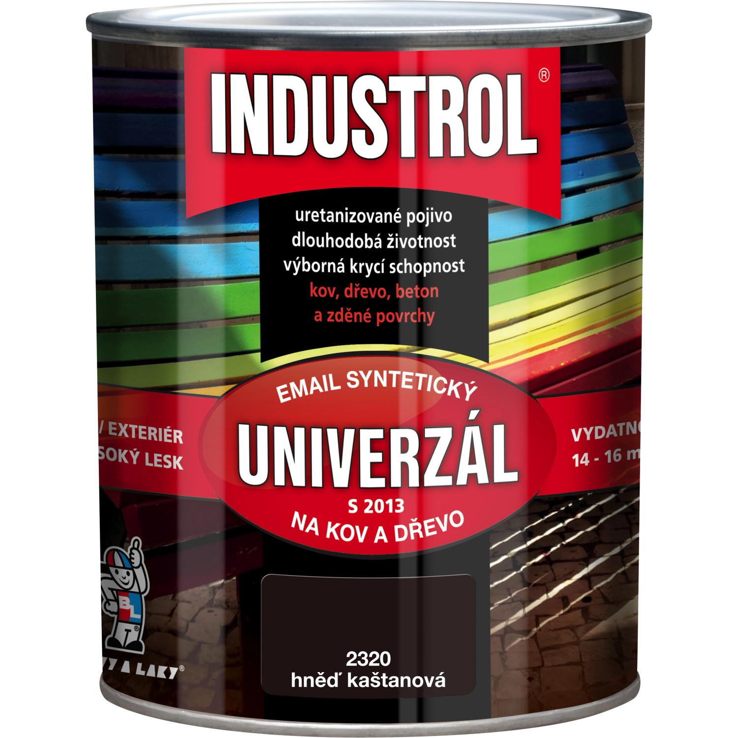 Industrol uni 2880 hněď kaštan 0,75l