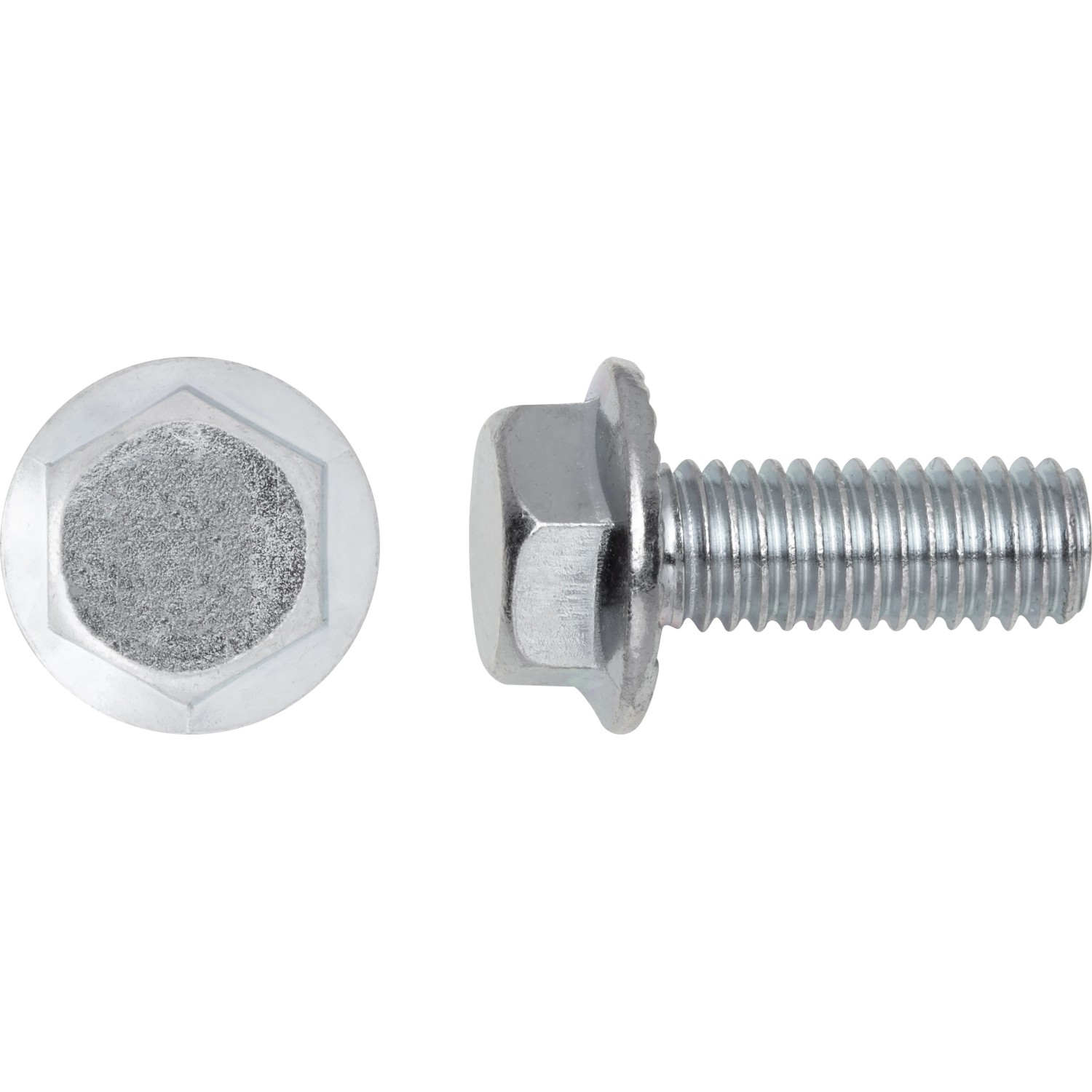 Přírubový šroub se šestihrannou hlavou SW8 bíle pozinkovaný M5 x 20 mm, 8 ks