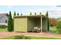 Weka Dřevěný úložný domek 607 var. 2, tlaková impregnace, 389 x 288 cm