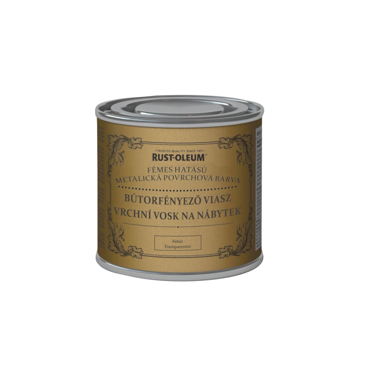Rust-Oleum Vrchní vosk na nábytek, metalíza zlatá, 125 ml