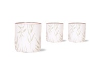 Keramický květináč Leaf bílozelený pr. 9 x 10 cm Keramický květináč Leaf bílozelený pr. 9 x 10 cm