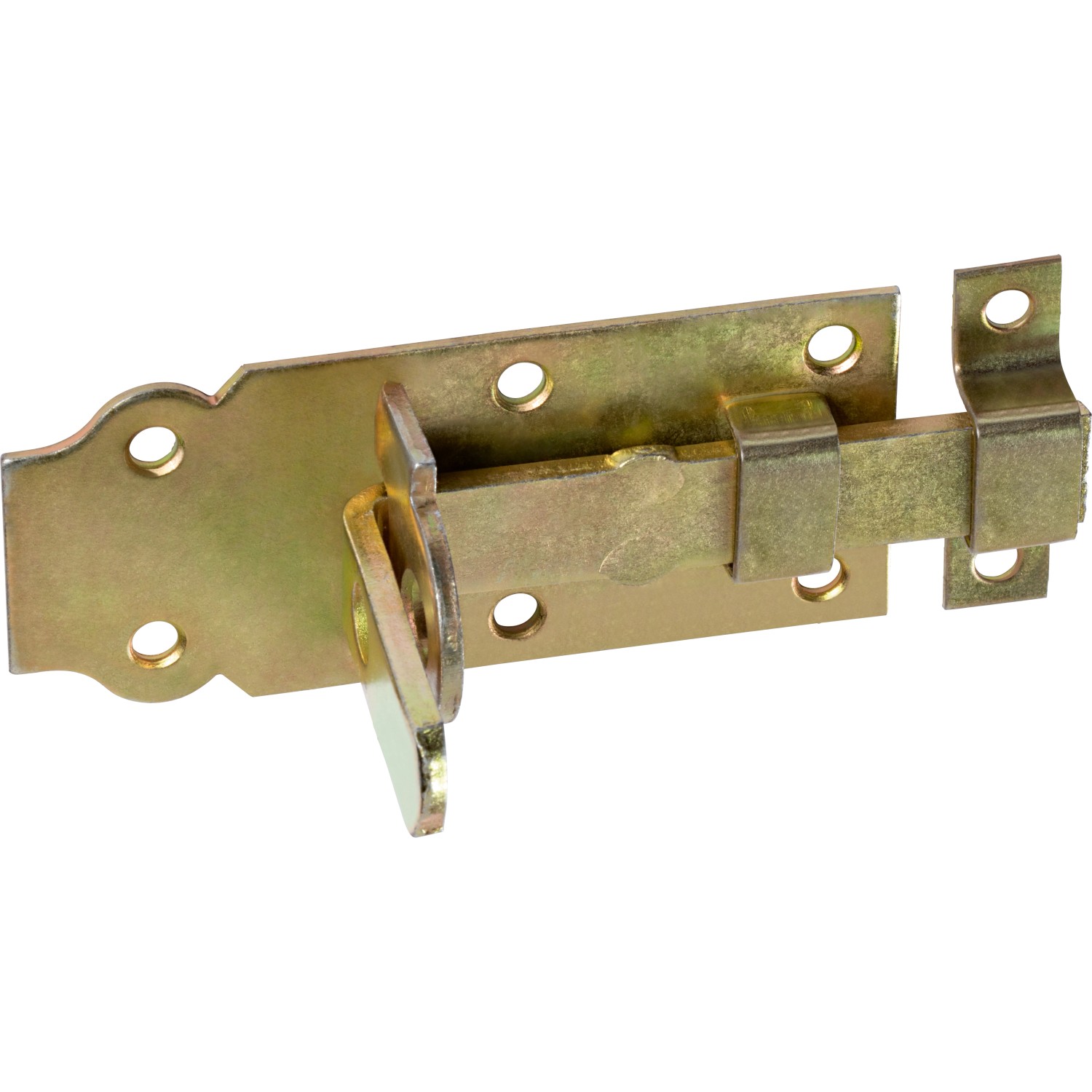 Dveřní zástrčka, žlutě pozinkovaná, 100 mm x 45 mm