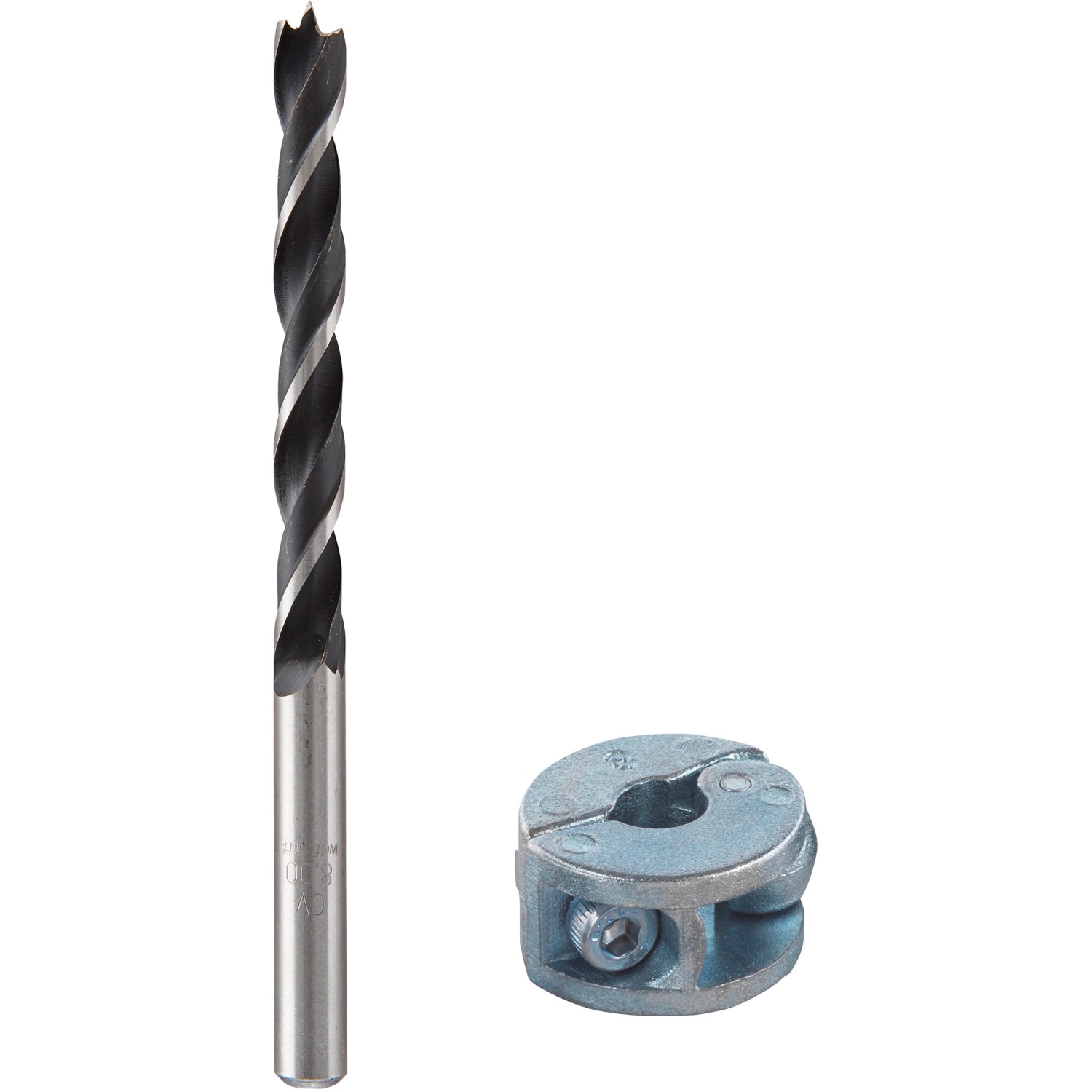 wolfcraft Spirálový vrták do dřeva s omezovačem hloubky vrtání, pr. 8 mm