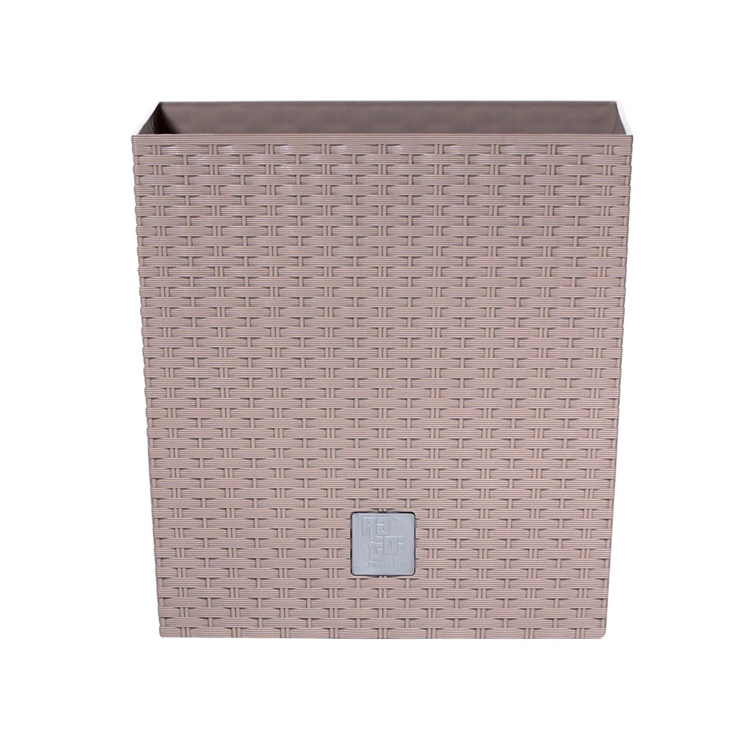 Prosperplast Květináč Rato Low (kávová, 223x223x228)