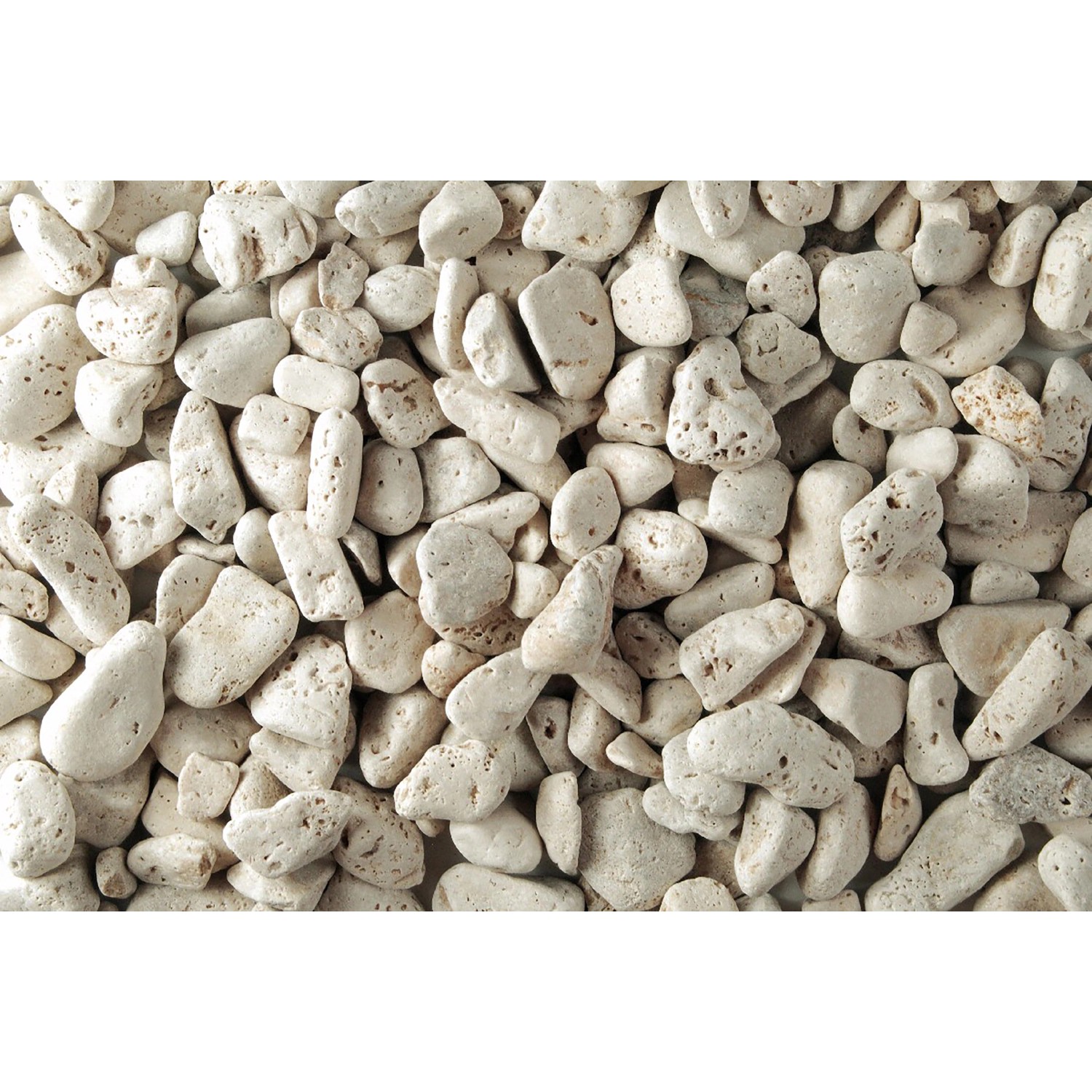 Mramorové okrasné oblázky krémově karamelové 15-25 mm 10 kg PE pytel