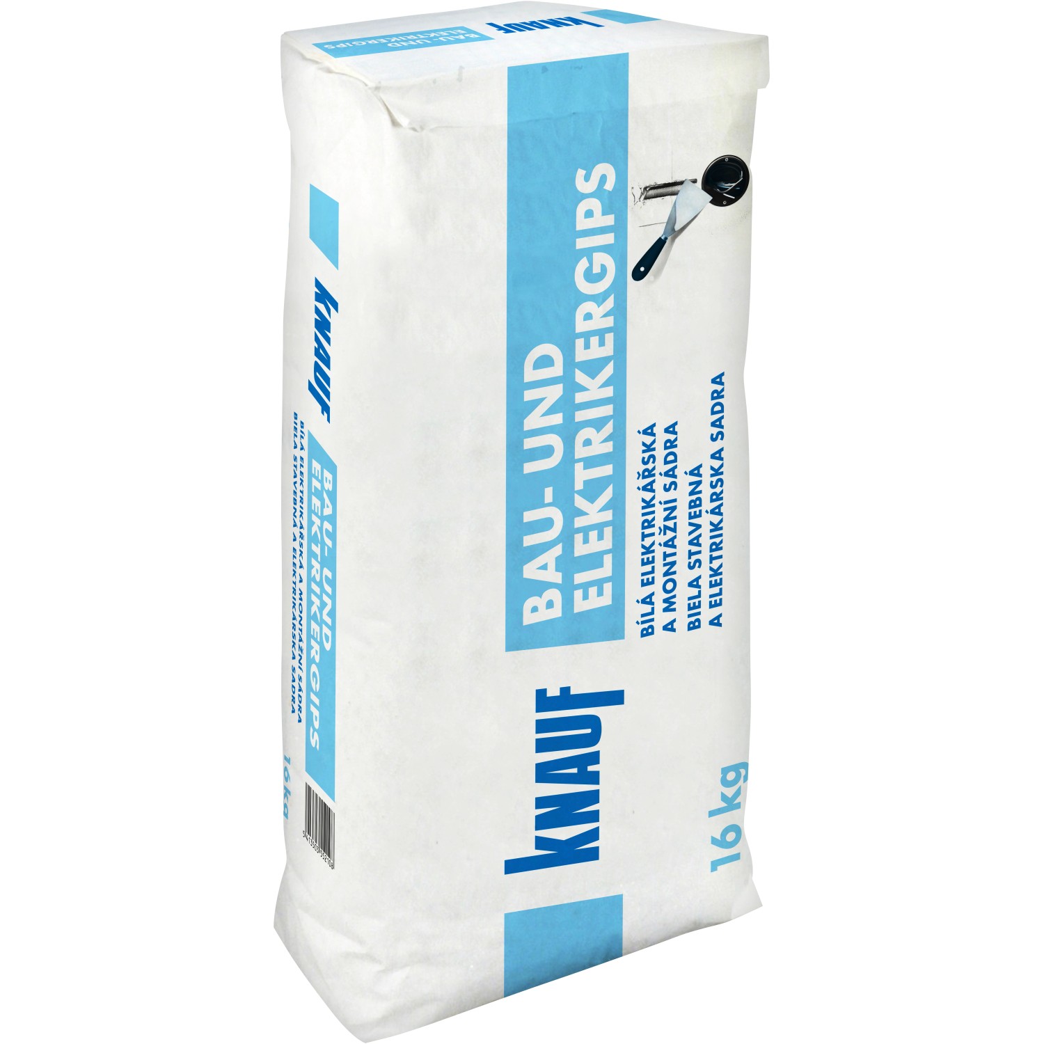 Rychletuhnoucí montážní sádra Knauf Bau- und Elektrikergips bílý 16 kg