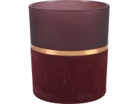 Svícen na čajové svíčky Blush Bordeaux, sklo, Beere, 10 x 8,8 cm Svícen na čajové svíčky Blush Bordeaux, sklo, Beere, 10 x 8,8 cm