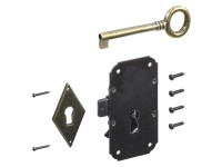 Hettich Nábytkový zámek Antique 2, 80 x 42 x 18 mm