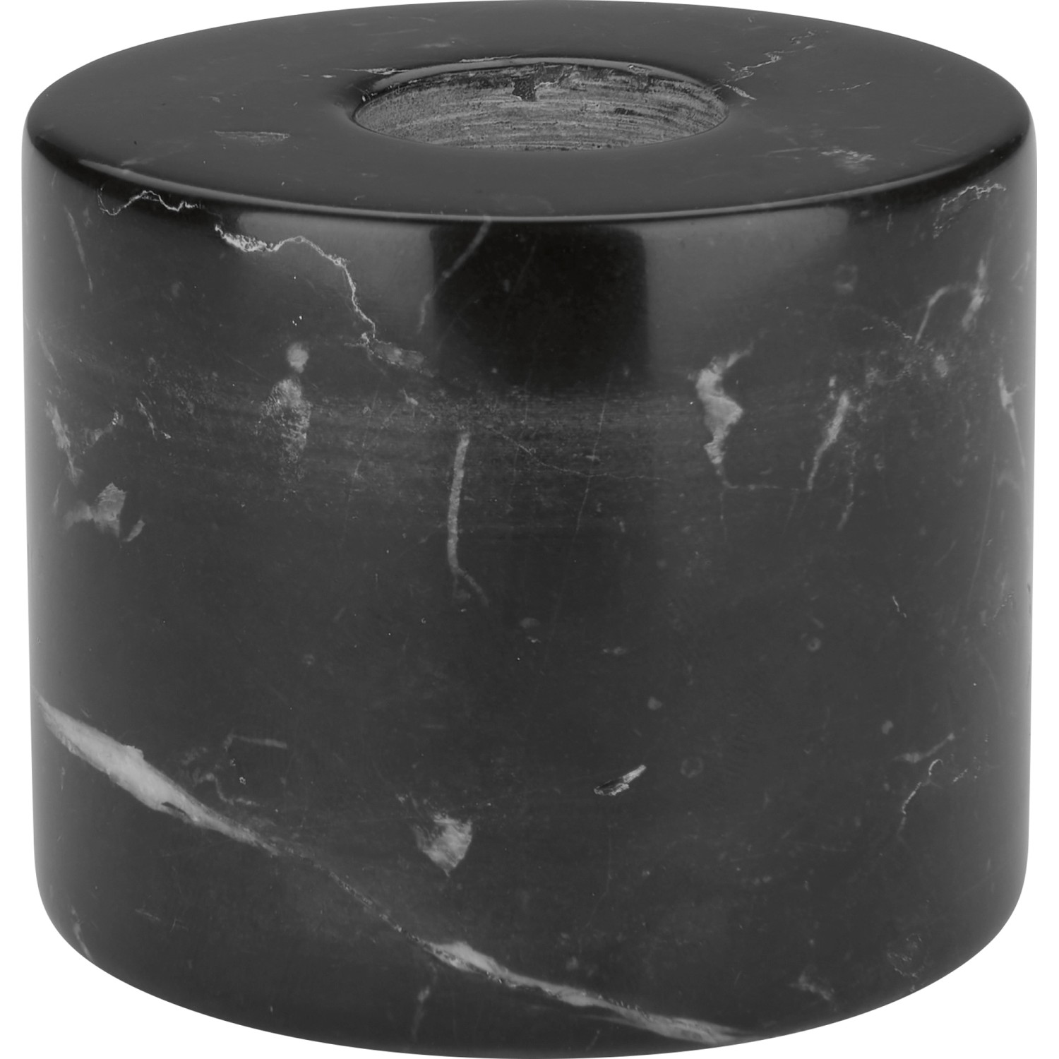 Svícen Midnight Mystery, mramor, černý, 5 cm