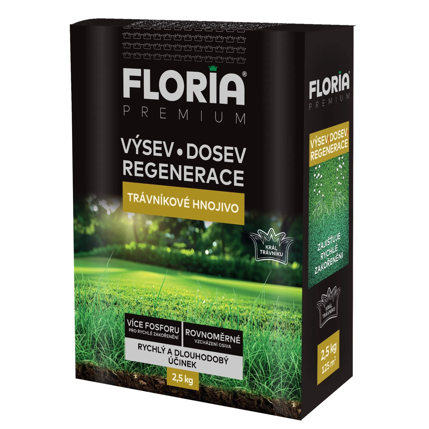 FLORIA PREMIUM Trávníkové hnojivo pro výsev, dosev a regeneraci 2,5 kg