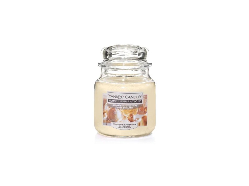 Yankee Candle Home Inspiration Glistening Christmas, sklo střední, 13 x