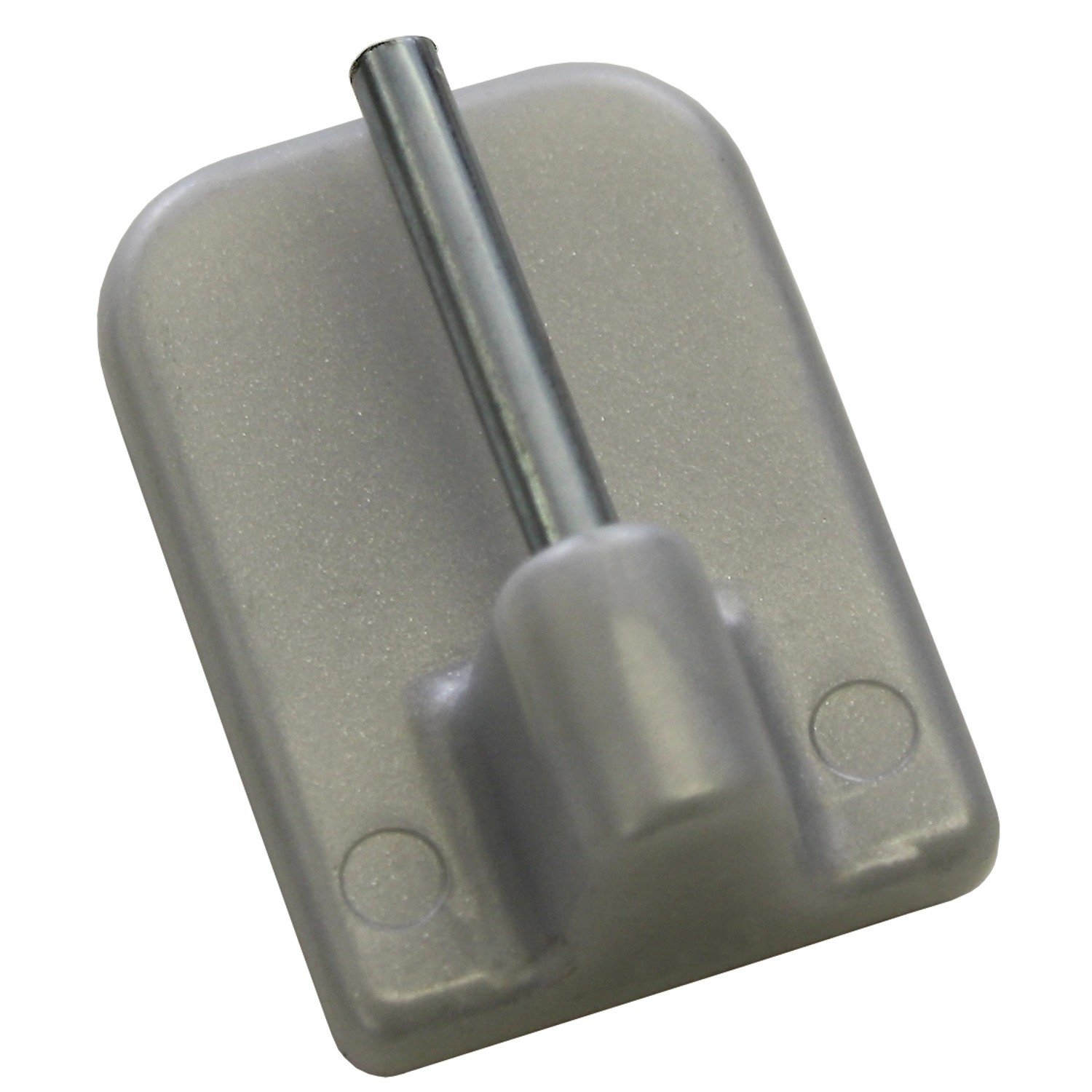 Gardinia Nalepovací háček pro vitrážní tyč, stříbrný, 4 ks, v. 11 mm