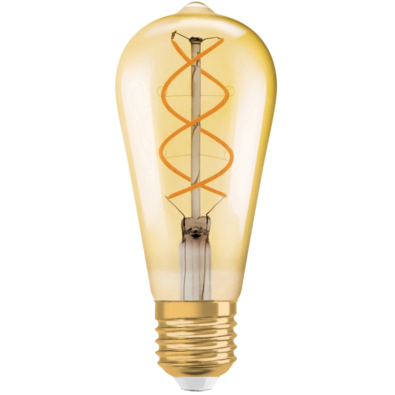 OSRAM LED žárovka 1906 Edison 28, E27, 4 W, 300 lm, 2000 K, jantarová