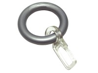 Gardinia Kroužky pro vitrážní a kavárenské tyčky, stříbrné, 10 ks