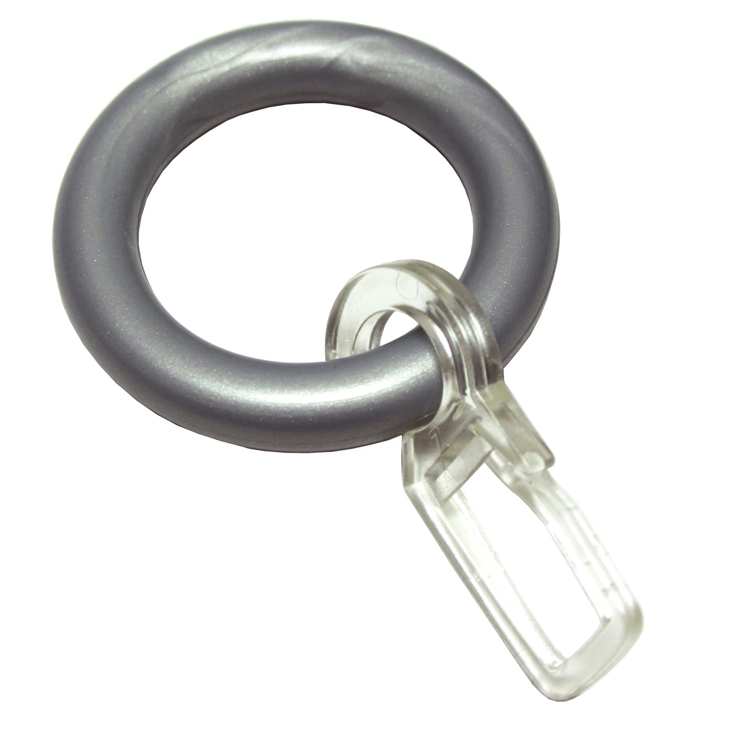 Gardinia Kroužky pro vitrážní a kavárenské tyčky, stříbrné, 10 ks