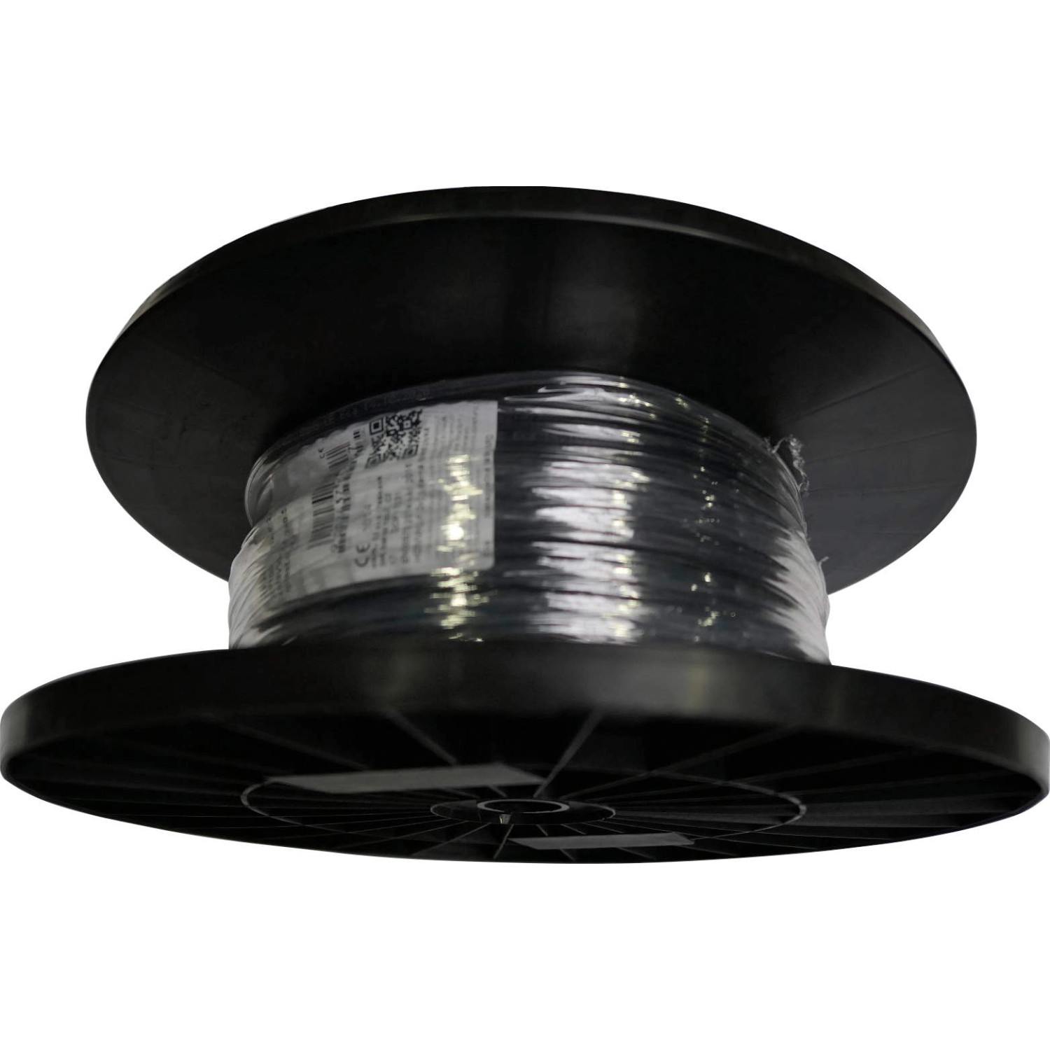 Silový kabel H03VVH2-F 2x0,5 mm, černá (cívka) - metráž