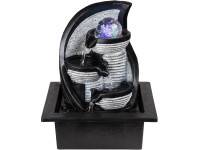 GLOBO LED stolní fontána ALBERT, Asia, 0,13 W, černá/šedá, 21 x 17,5 x 25,5 cm GLOBO LED stolní fontána ALBERT, Asia, 0,13 W, černá/šedá, 21 x 17,5 x 25,5 cm