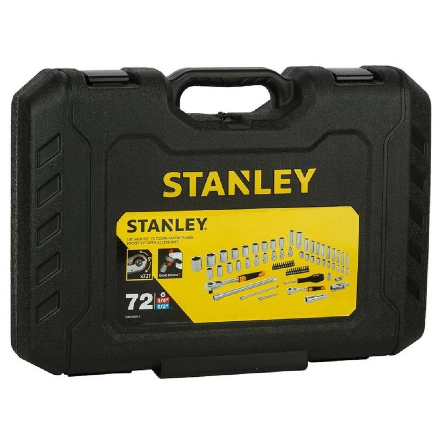 Stanley FATMAX Gola sada 1/4" + 1/2" hlavic, 72dílná